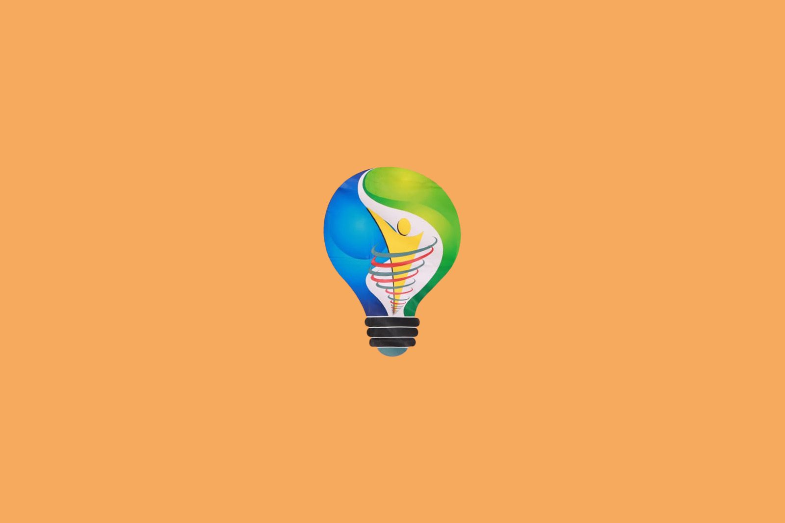 Isaac House flag symbol - the Lightbulb on yellow
