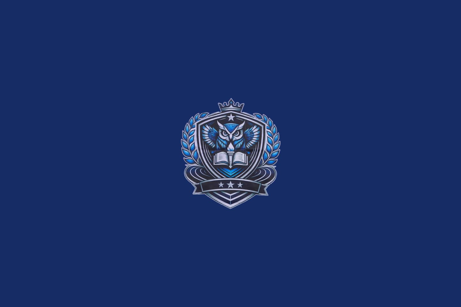 Israel House flag symbol - the Owl crest on blue